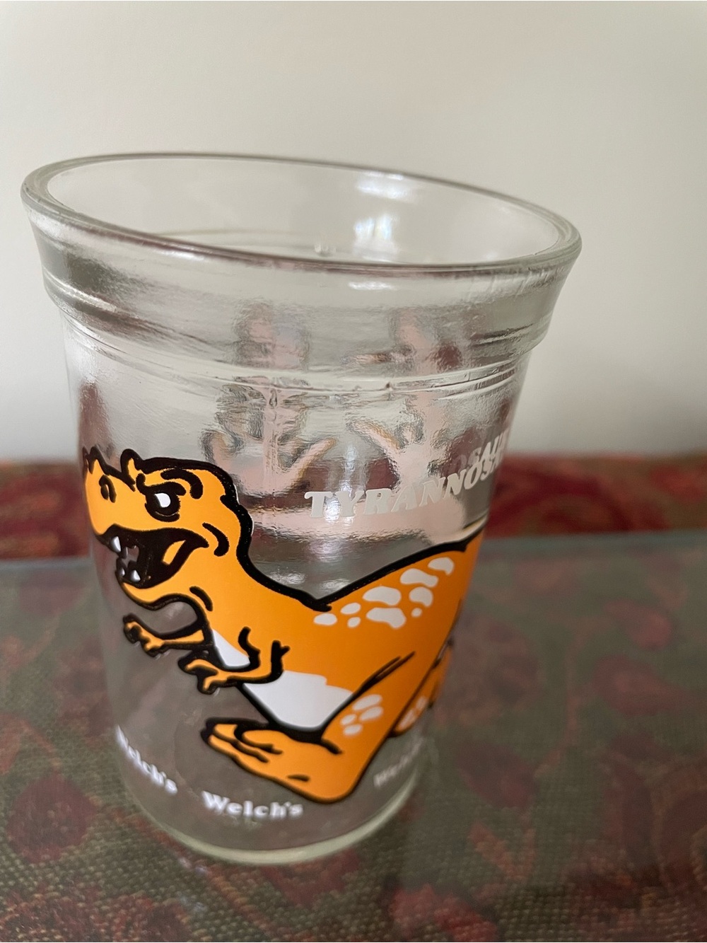 Vintage Welch's Orange Tyrannosaurus Juice Glass